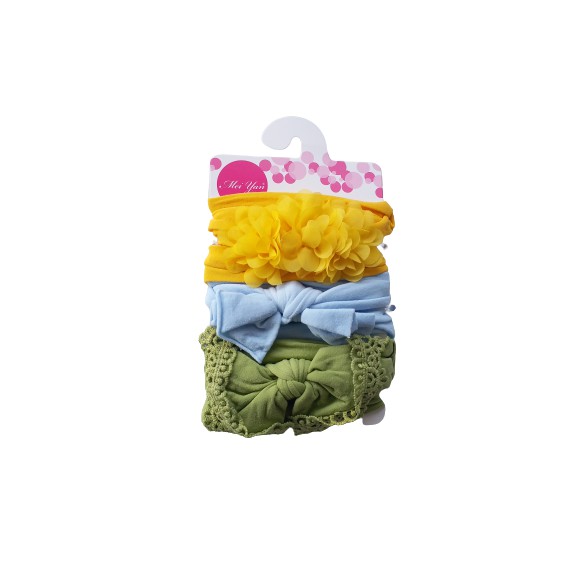 plazababyku Bandana RUFFLE Bandana Anak Bando Bayi Headband Anak Pita Simpul Melar