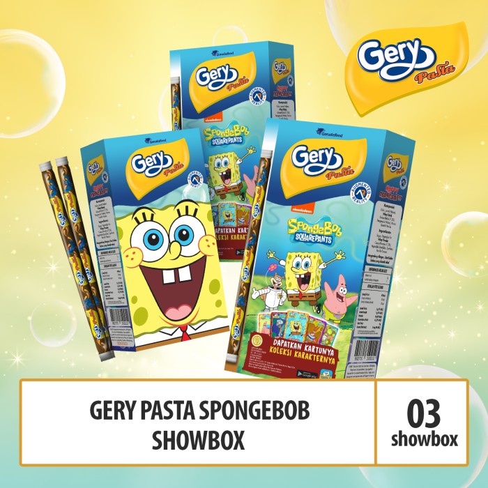 

COKELAT- GERY PASTA SPONGEBOB SHOWBOKS -COKELAT.