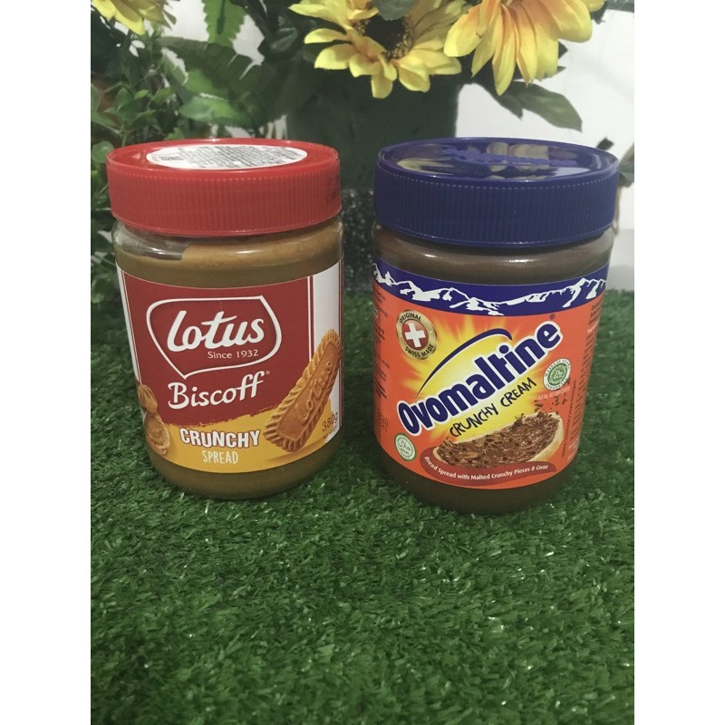 

Selai roti Ovomaltine Crunchy Cream/Lotus Biscoff Crunchy Spread 380gr