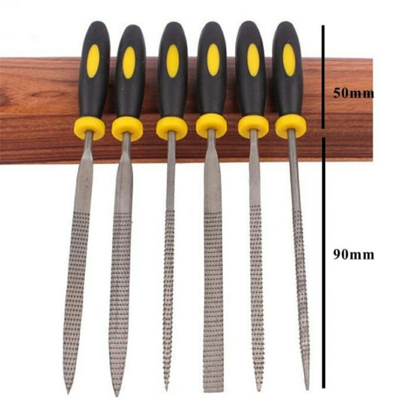 kikir kayu set 6pcs / alat kikir ukir kayu mini wood needle set 6pcs