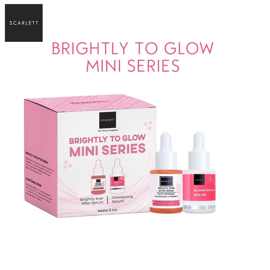 ❤️ Pamelo ❤️ Scarlett Whitening BPOM SALE 100% RESMI ORIGINAL SCARLET SCARLETT BY FELICYA ANGELISTA-Brightly toGlow Mini