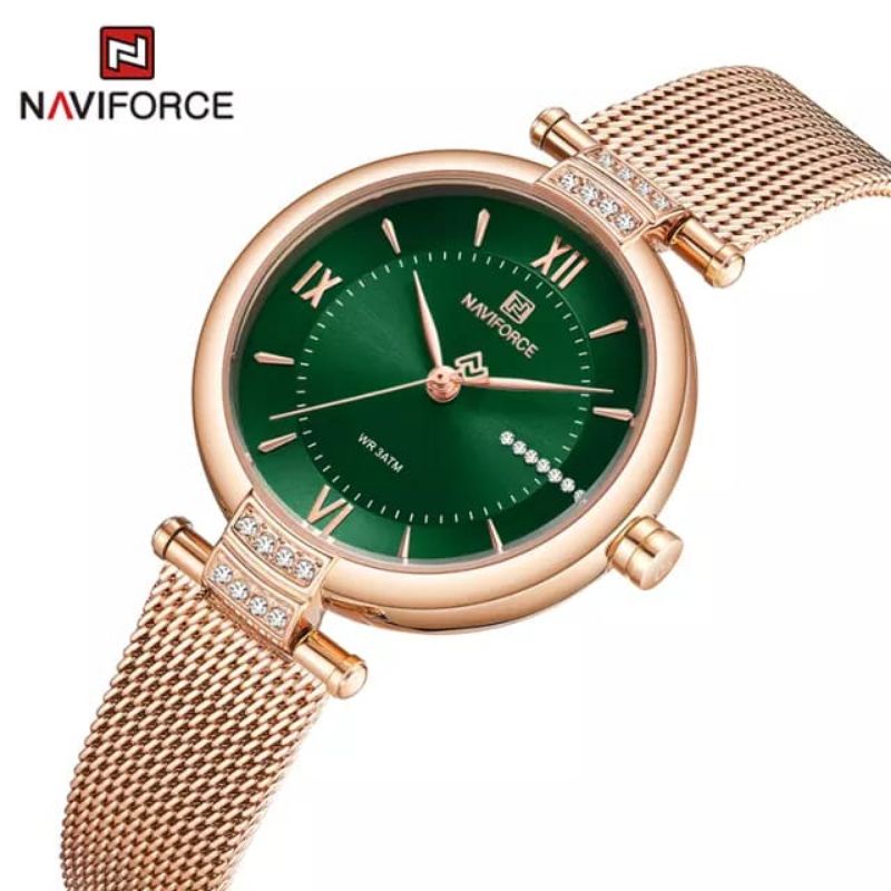 Jam tangan Naviforce 5019 Tali Pasir original Wanita