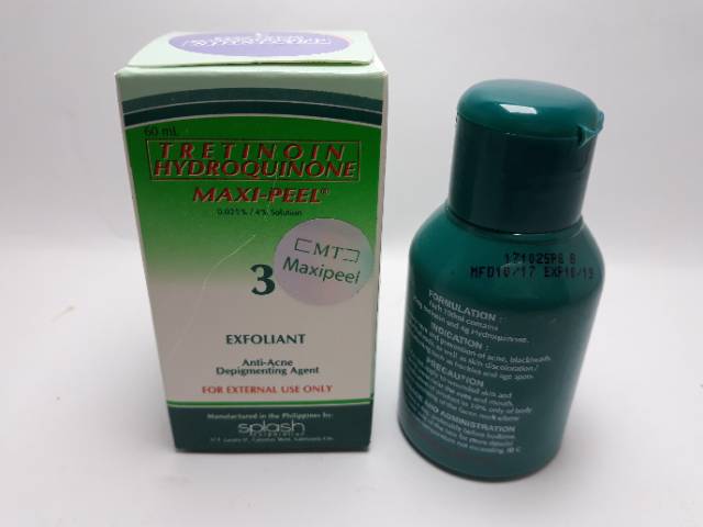 MAXIPEEL TRETINOIN HIDROQUINONE TONER ANTI ACNE