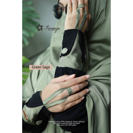 set gamis khimar softpad Kameela by Fameeya