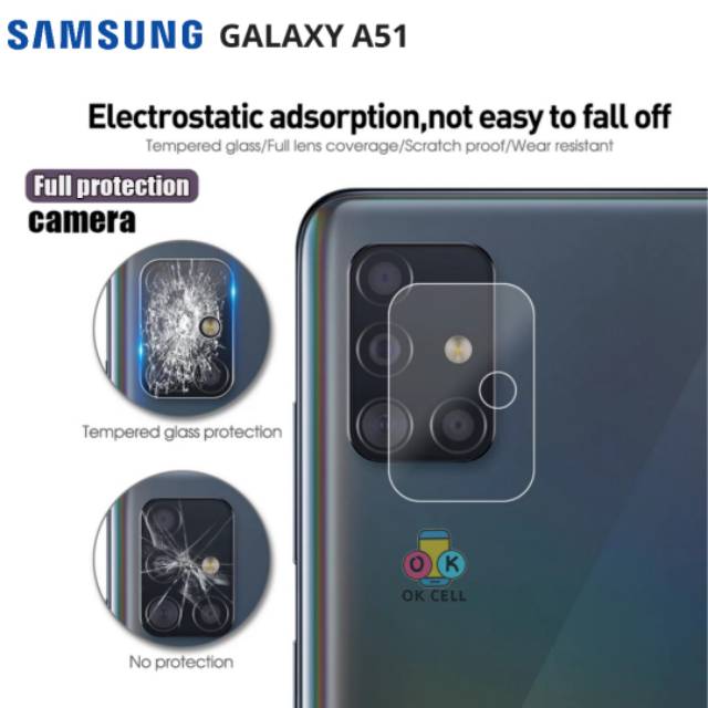 Samsung Galaxy A51 Tempered Glass Camera Lens TG Anti Gores Kaca Kamera Belakang Pelindung Lensa