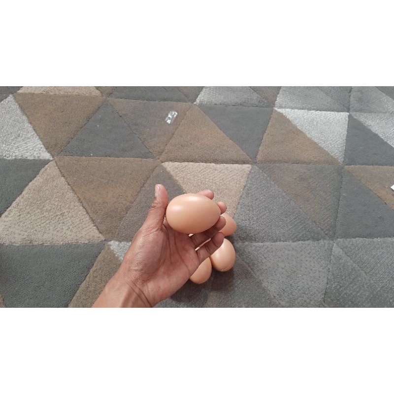 25pcs telur palsu mainan egg toy prank telur ayam plastik hiasan pajangan telur bebek asin tiruan