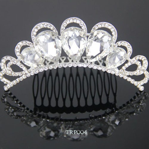 [STOCK TERBATAS] AKSESORIS PENGANTIN WANITA TIARA WEDDING BRIDESMAID TRP004