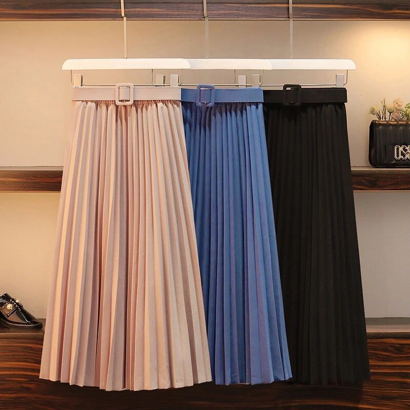 Rok Pleated plisket + Belt