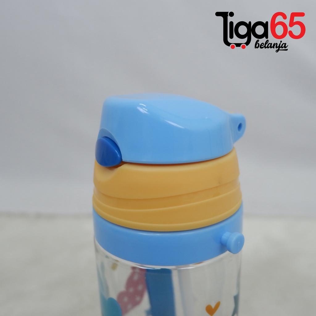 365 WATER BOTTLE #41093 Botol Minum Anak Karakter Fancy BPA Free Dengan Sedotan