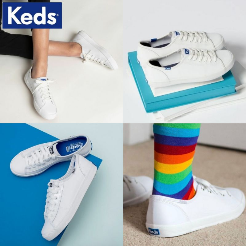 Keds kickstart leather white