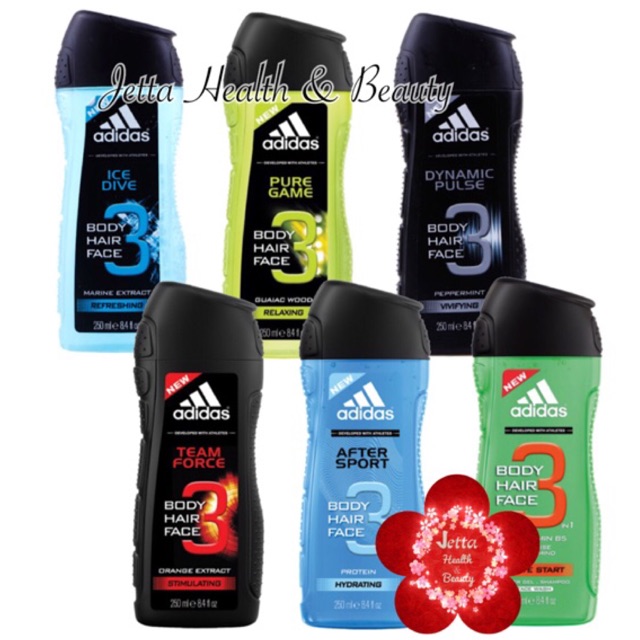 adidas 3 in 1 body wash