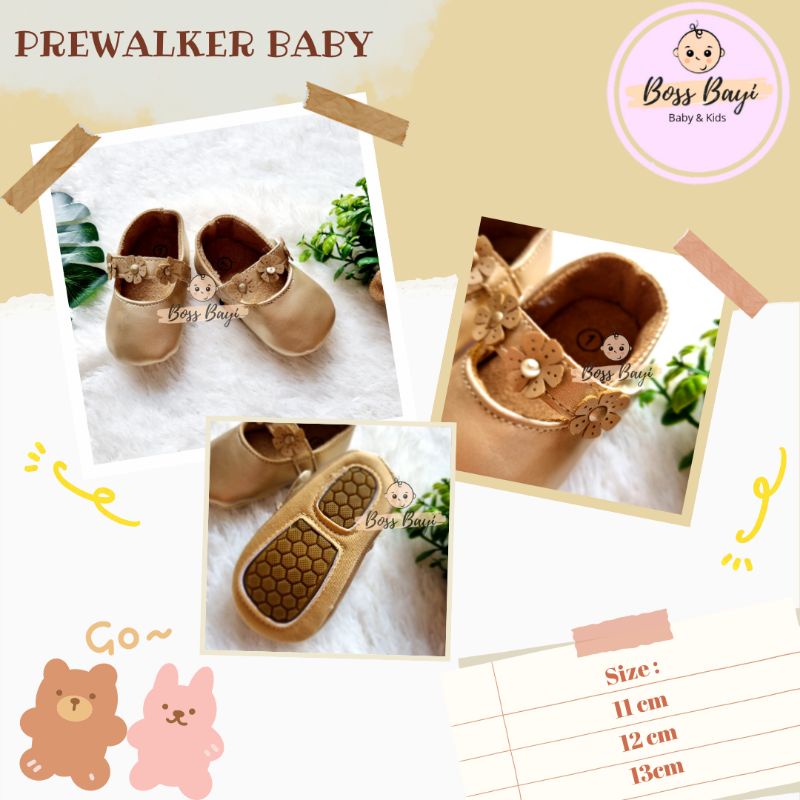 BOSS BAYI - Prewalker Shoes Baby / Sepatu Prewalker Fashion Bayi Antislip 11cm,12cm,13cm