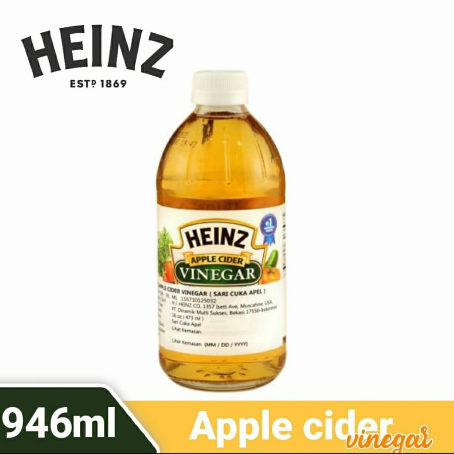 Khas Jaya Heinz / Apple Cider Vinegar Cuka Apel USA / 32 oz 32oz 946 ml 946ml