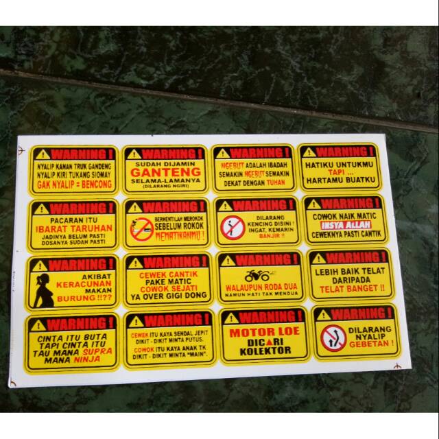 

Stiker tempel serbaguna unik