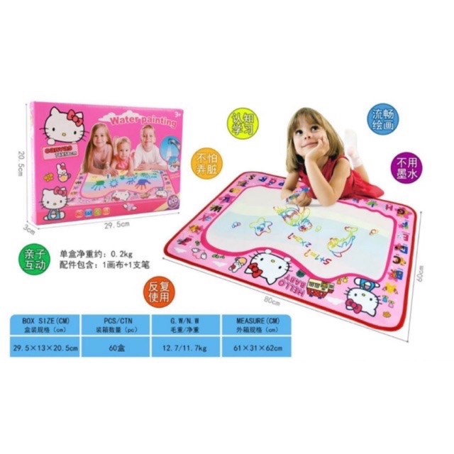 

WATER PAINTING MAP HELLO KITTY
