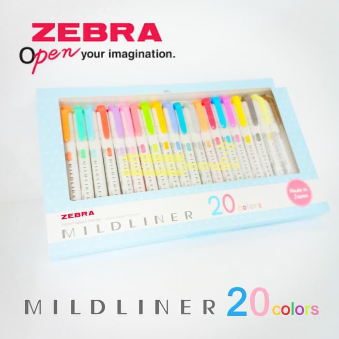 

Stabilo Warna Warni - Highlighter - Stabilo Pulpen Zebra Mildliner Set 20 Warna Produk Terbaik