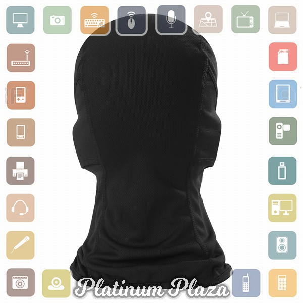 CISE Masker Motor Balaclava Full Face Polyester Fabric Windproof Anti UV - BE01 - Black`2SE6TL-