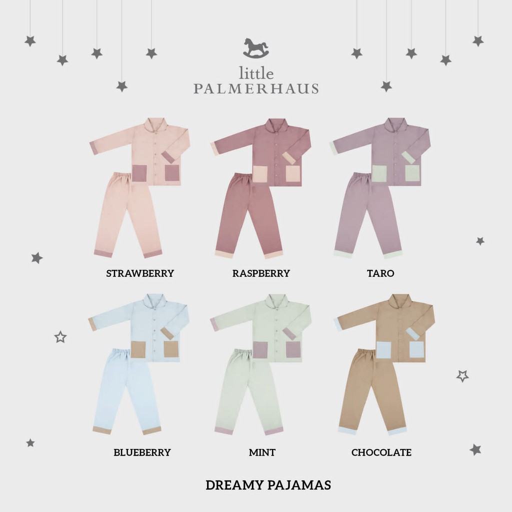 PROMO 7.7 PROMO BAJU LEBARAN PIYAMA ANAK BAJU TIDUR ANAK LITTLE PALMERHAUS PAJAMAS DREAMY SETELAN PIYAMA ANAK 1-6 TAHUN