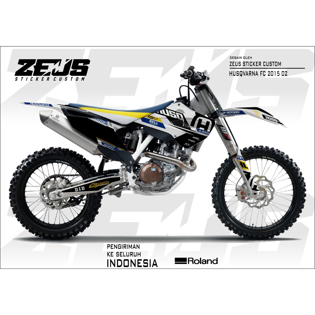 Decal Sticker - Stiker Dekal Husqvarna Fc 2015 Zs 02