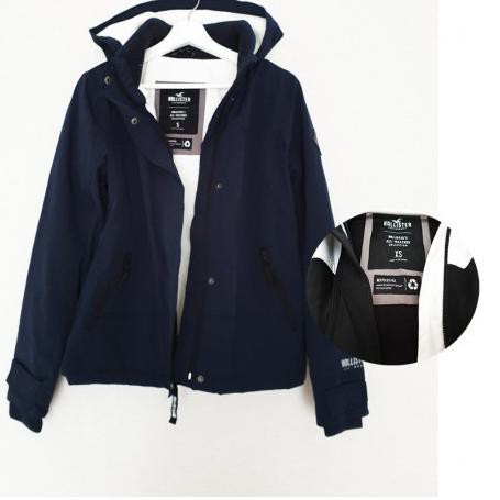 navy hollister jacket