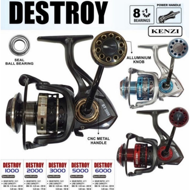 REEL PANCING KENZI DESTROY 1000/20003000/5000/6000 ... POWER HENDEL
