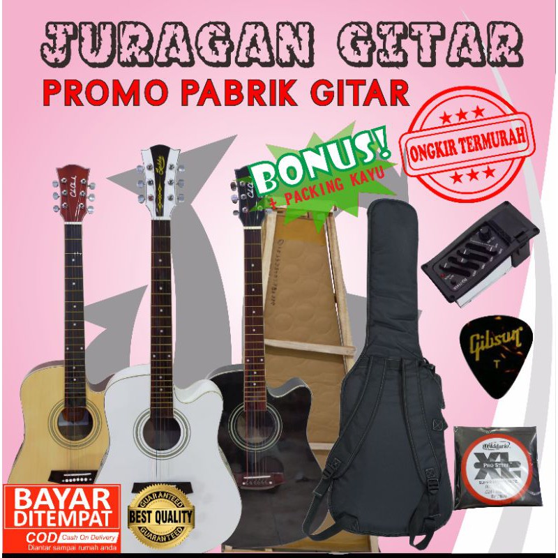 gitar akustik jumbo Coleclark