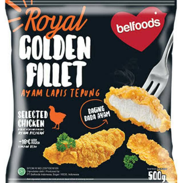 

Belfoods Royal Golden Fillet 500gr - Daging Dada Ayam