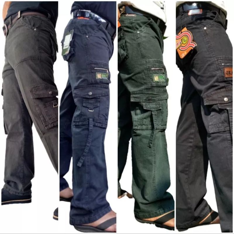 Celana Panjang Cargo Pria Celana Cargo Panjang Pria Twill Celana Panjang Pria Outdoor Celana PDL Pria