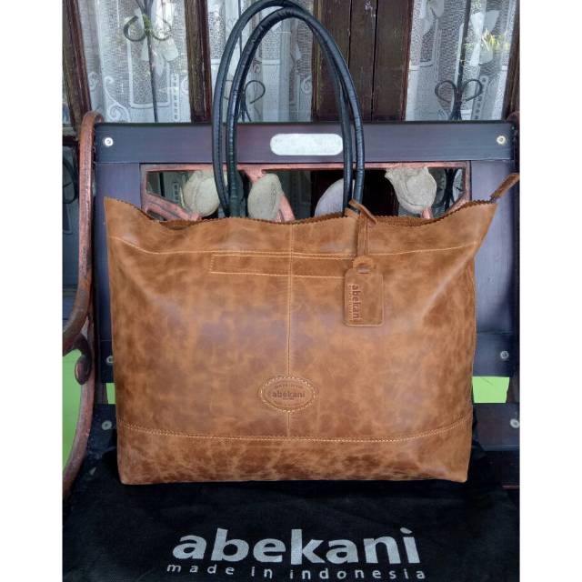 Abekani zigzag tote bag