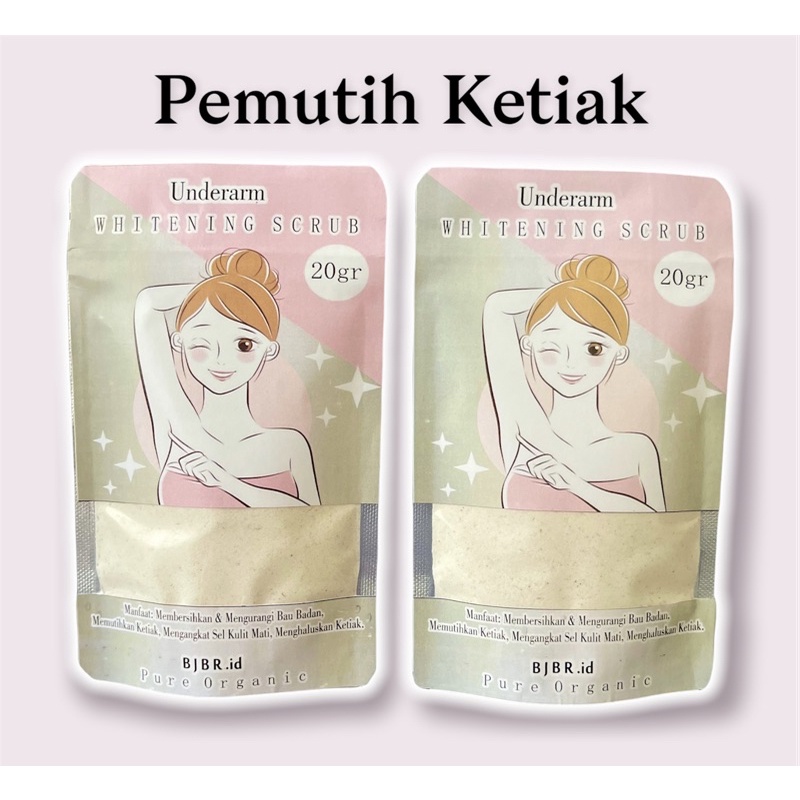 SCRUB PEMUTIH KETIAK/PEMUTIH LIPATAN/UNDERARM WHITENING SCRUB