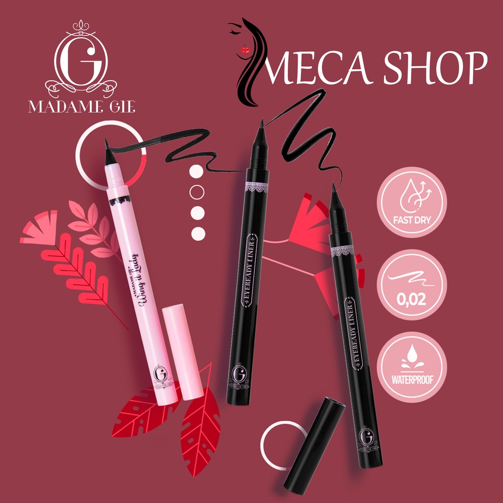 Madame Gie Eyeready Liner | Wing It Lady | Silhouette Eyeliner 48 Hours