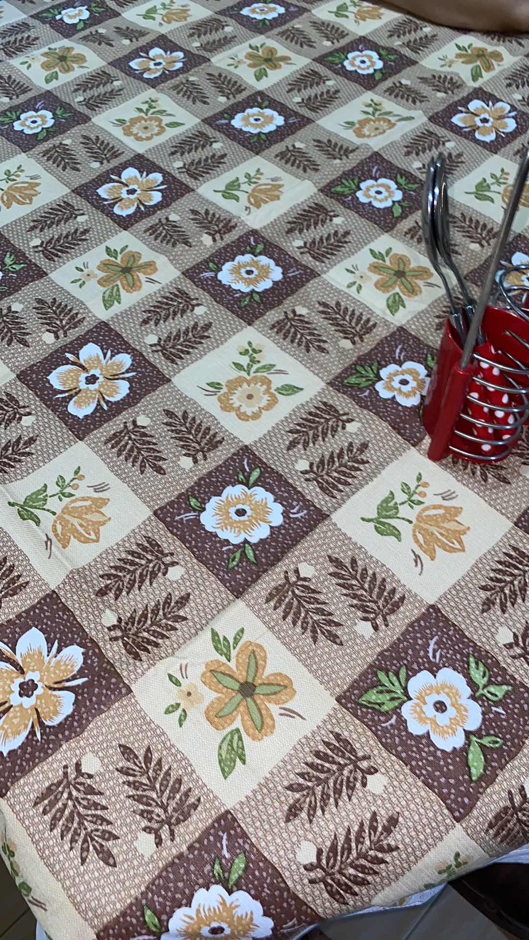 Taplak Meja Makan Plastik Tebal Oval 152x228cm Shabby Chic Leopard