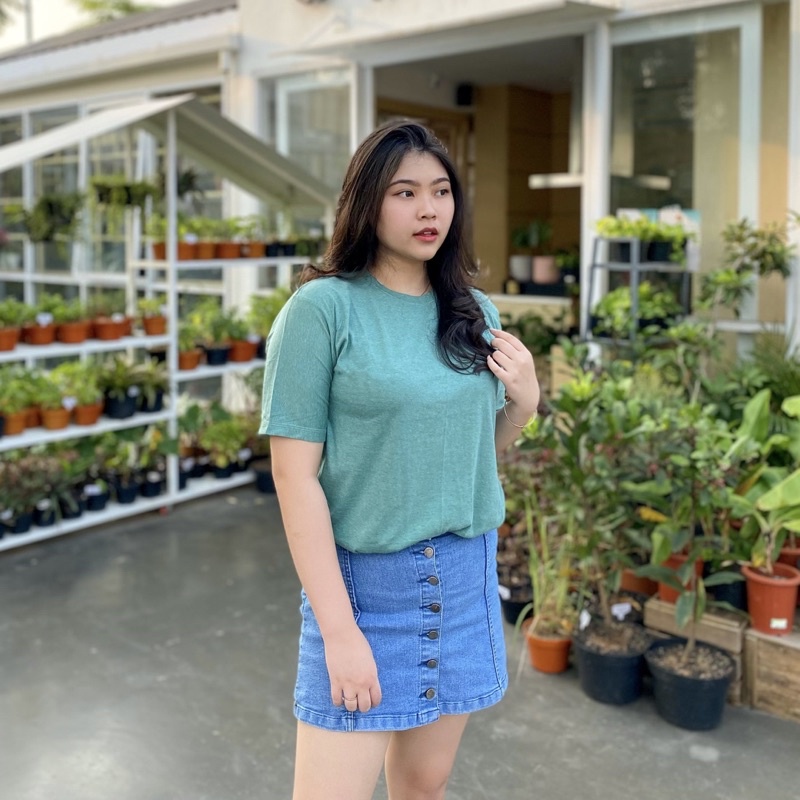 XL Kaos Polos Lengan Pendek Ukuran Jumbo / Big Size Fisy