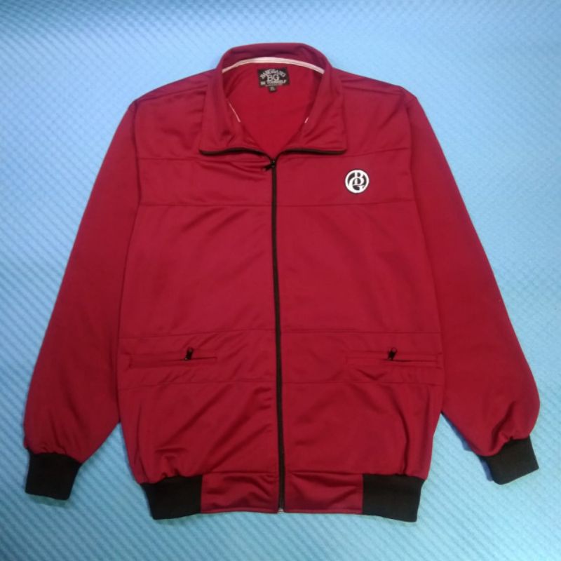Jaket tracltop BG merah marun