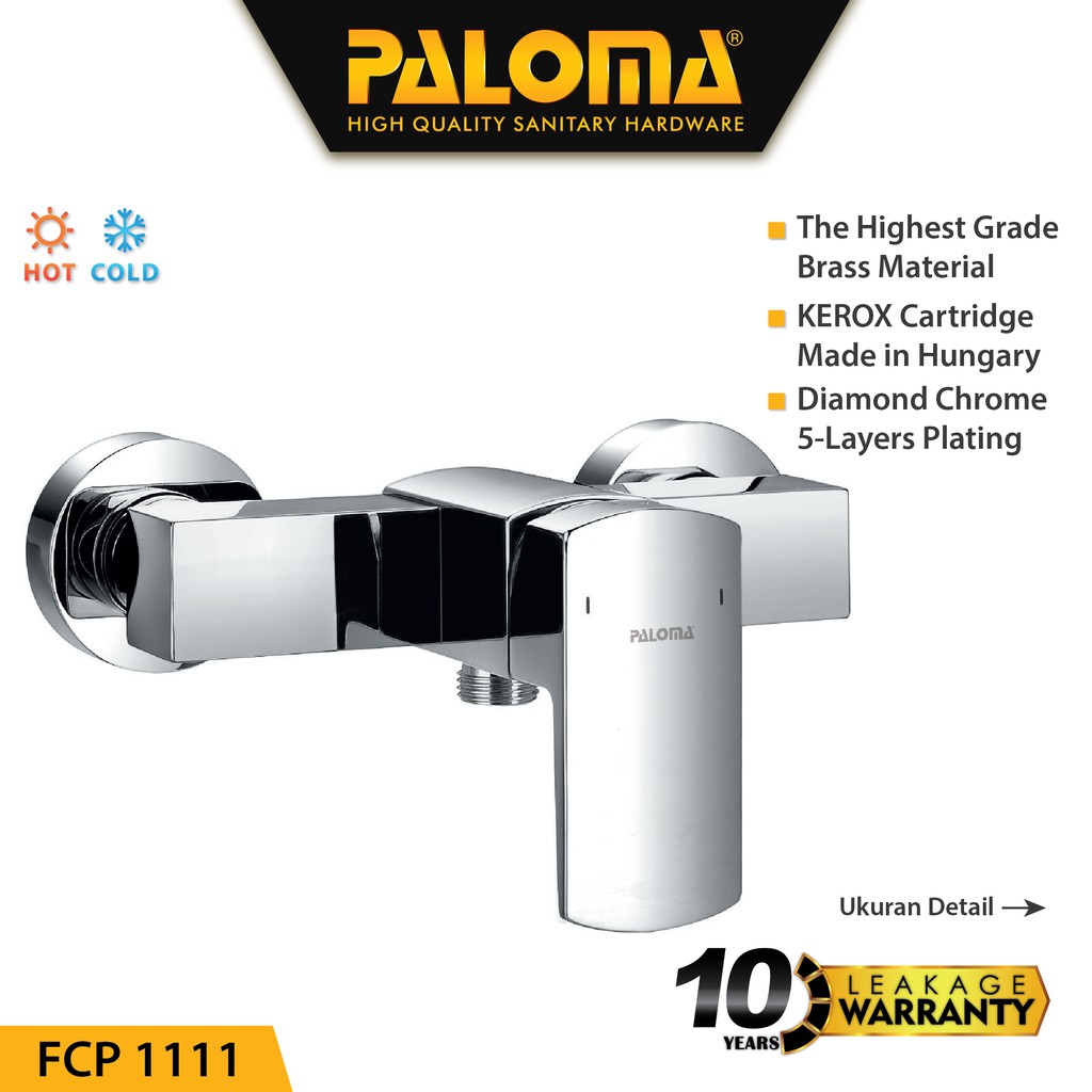 PALOMA FCP 1111 Keran Mixer Shower Mandi Panas Dingin Kran Air