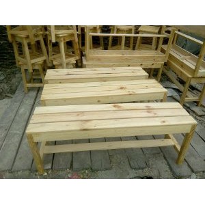 Jual Bangku Panjang Dingklik Kayu Jati Belanda 120x30x45cm Murah Shopee Indonesia