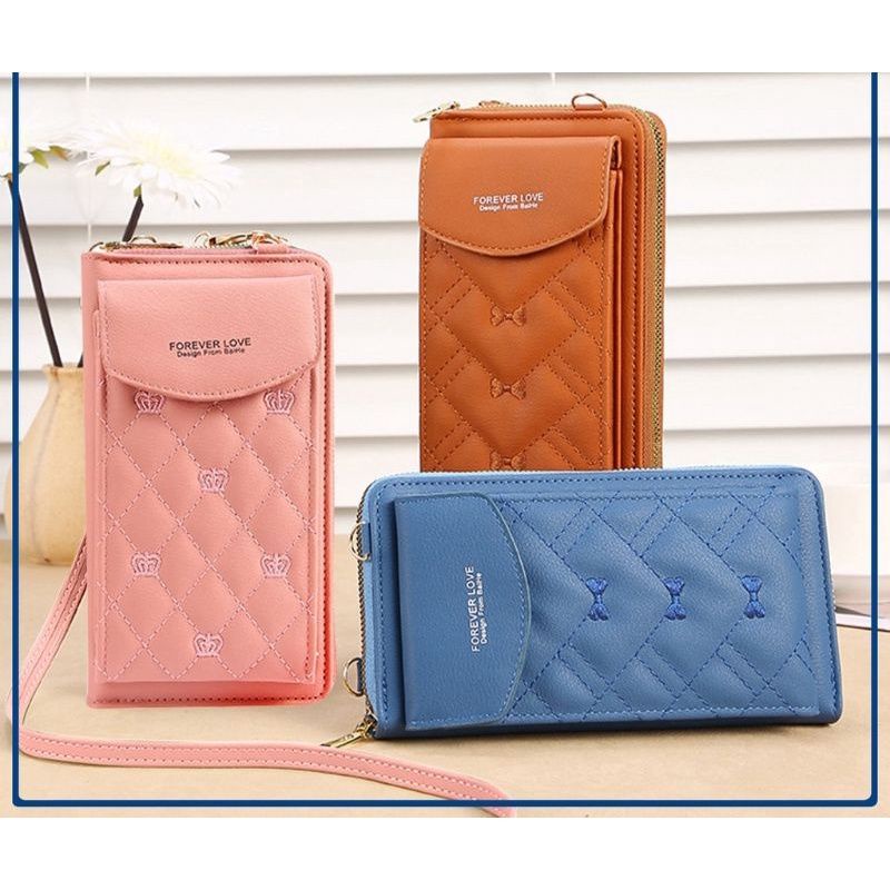 Tas Selempang Megan//Dompet Pocket Hp Wanita Bahan Minisso-2