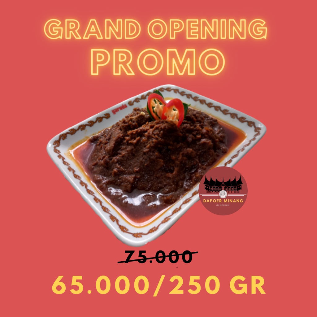

Rendang Daging 250gr | Made by Dapoer Minang