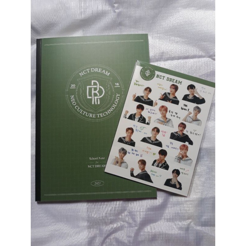 NCT DREAM BACK TO SCHOOL B2S 2021 NOTEBOOK + GROUP STICKER