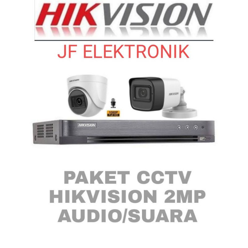 PAKET CCTV 16CH HIKVISION 2MP AUDIO 15 KAMERA