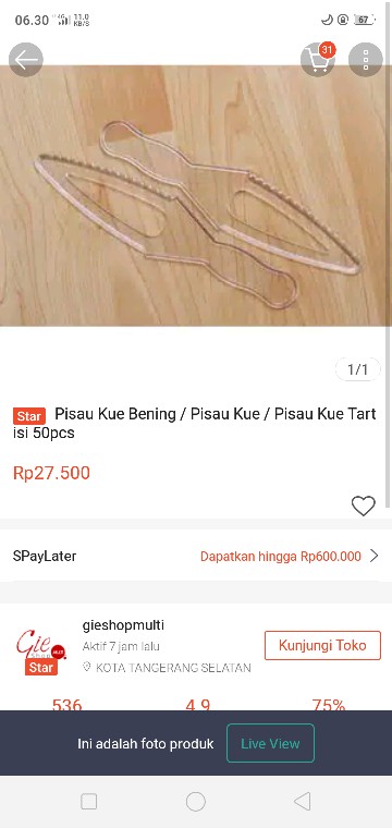 Pisau Kue Bening / Pisau Kue / Pisau Kue Tart Isi 50pcs