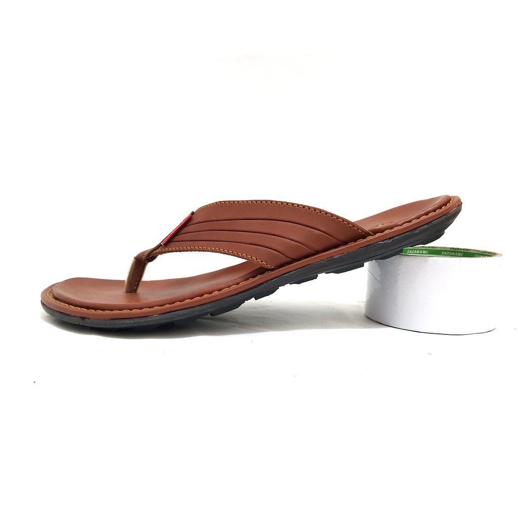 SATYA Sandal Jepit Kasual Pria Kulit PU Trendy dan Nyaman by WALKOUT