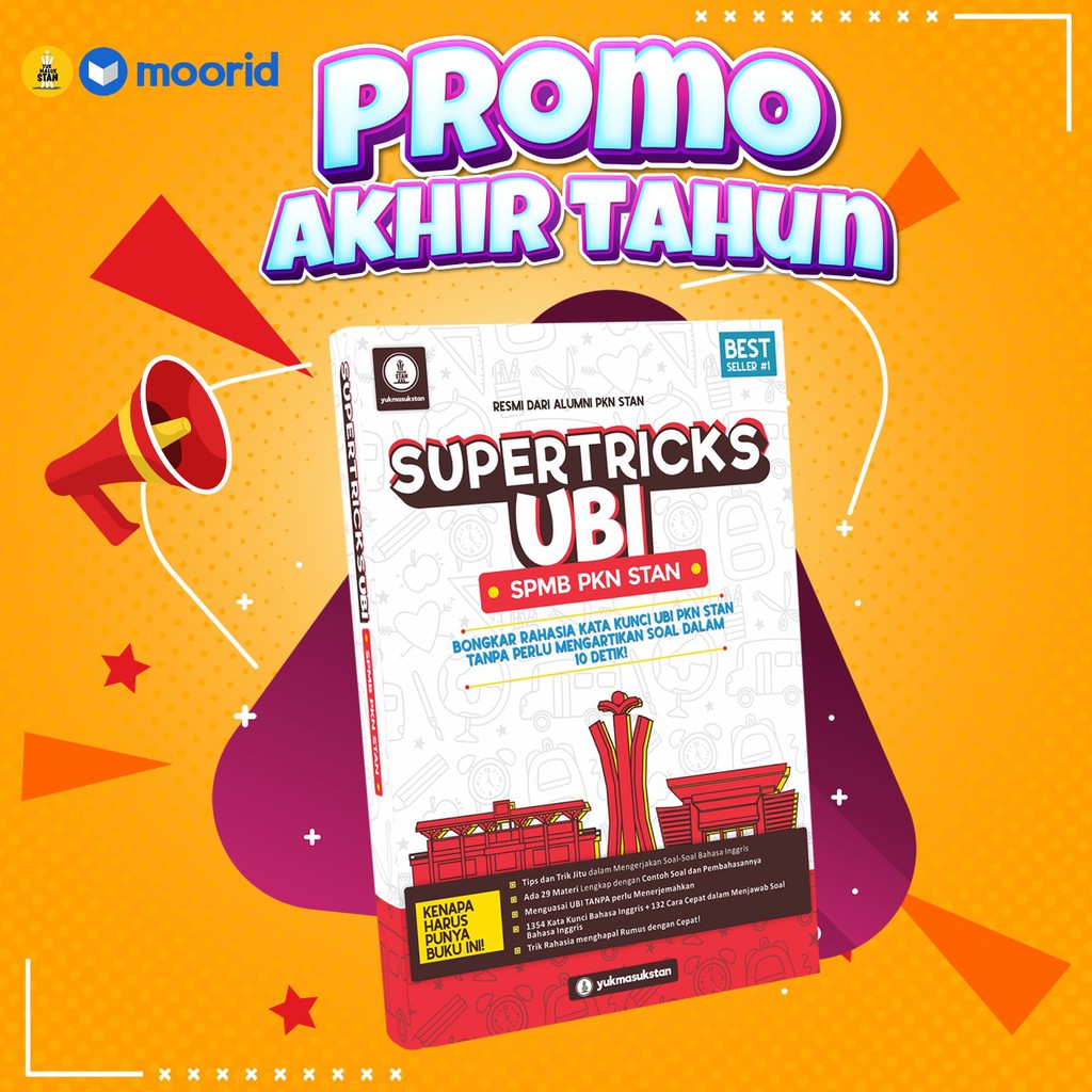  PROMO AKHIR TAHUN  SUPERTRICKS UBI SPMB PKN  STAN Buku  