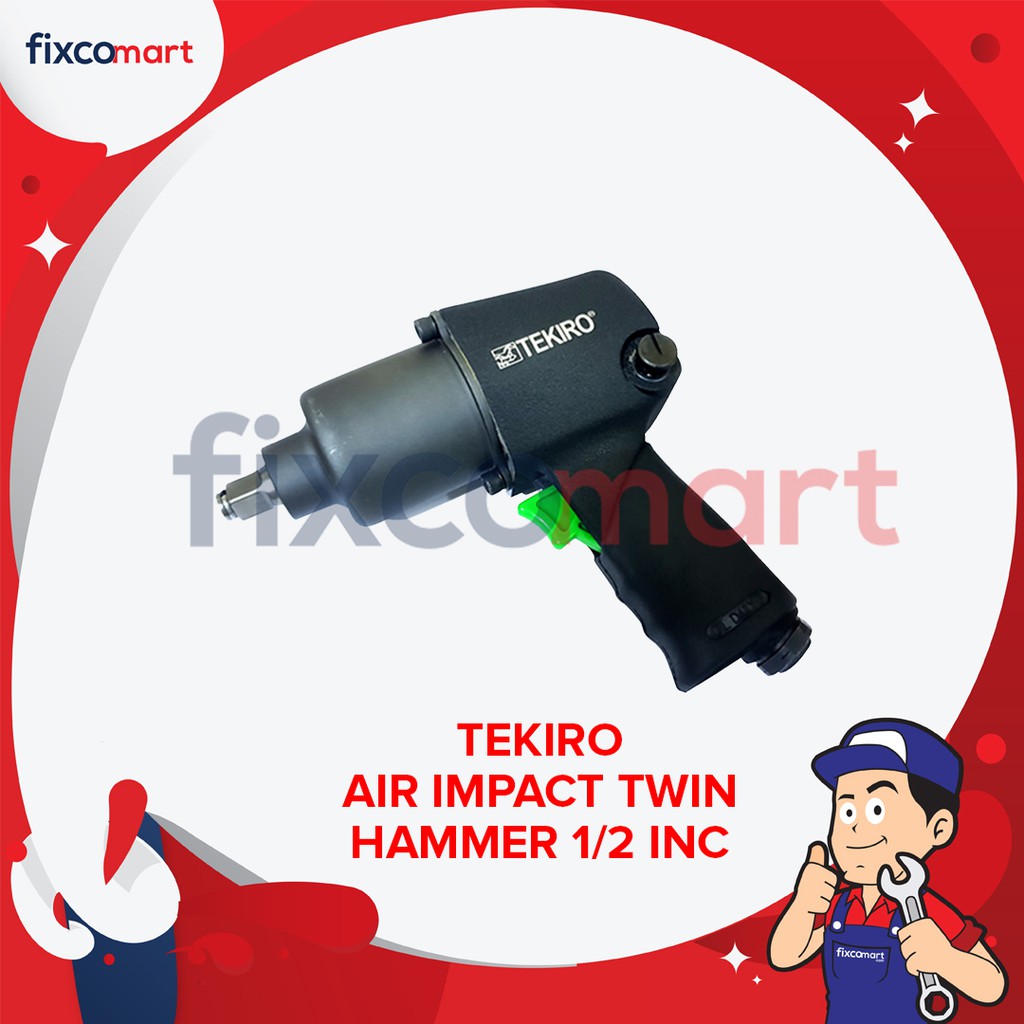 Tekiro Air Impact Wrench Twin Hammer 1/2 Inch