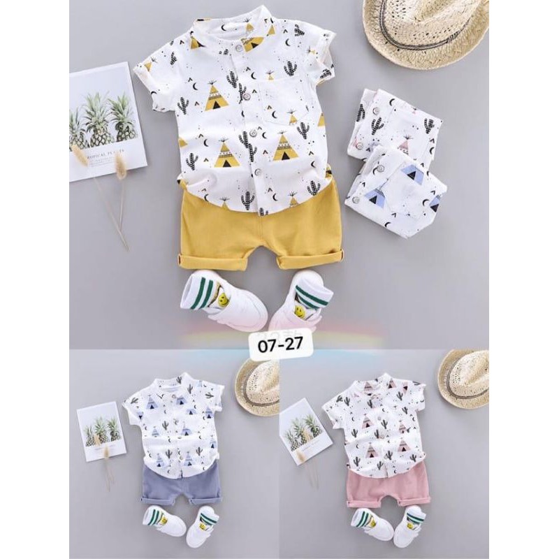 Setelan Kemeja Anak Import China Baju Anak Bayi Laki Laki
