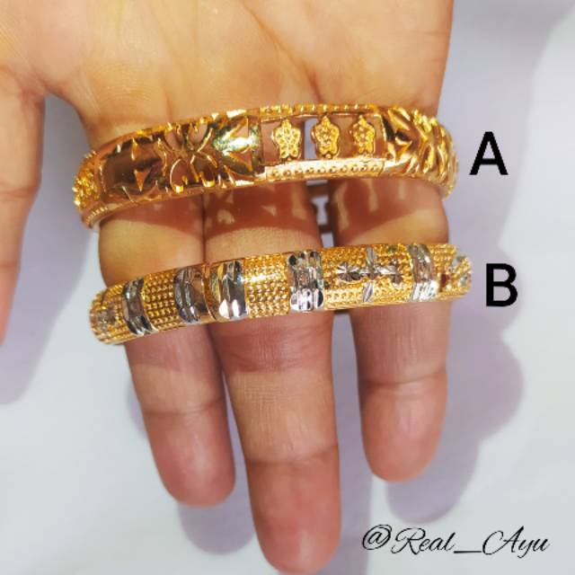 Xuping Gelang Lengkung Dewasa Besar Bermata