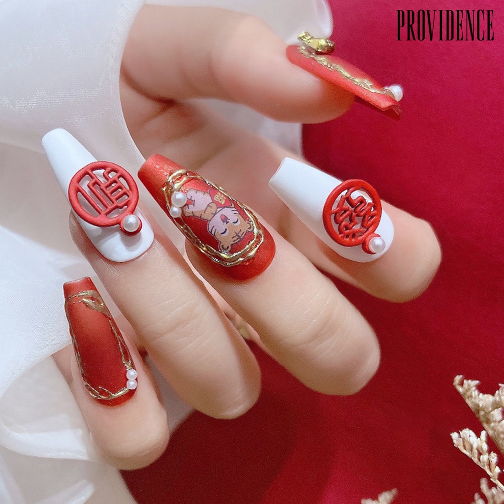 Providence 2pcs / Set Hiasan Kuku Gaya Cina Bentuk Simpul Tali Lebar Bahan Alloy Untuk Nail Art / Manicure