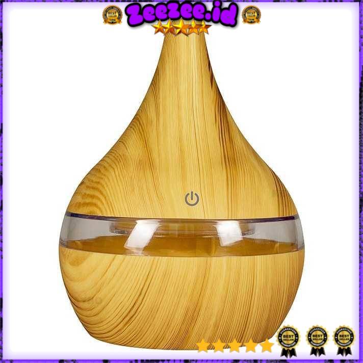 KBAYBO Ultrasonic Air Humidifier Aromatherapy Wood Grain 300ml - K-H98 [Kuning]