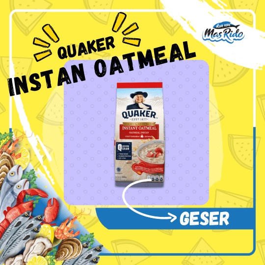 

Quaker Instant Oatmeal Merah Oatmeal Sehat Premium Harga Termurah
