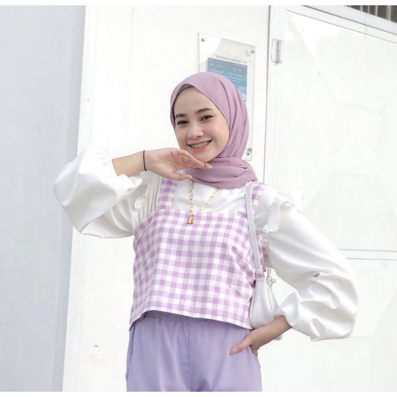 Tank Top Hijab/Vest Kotak